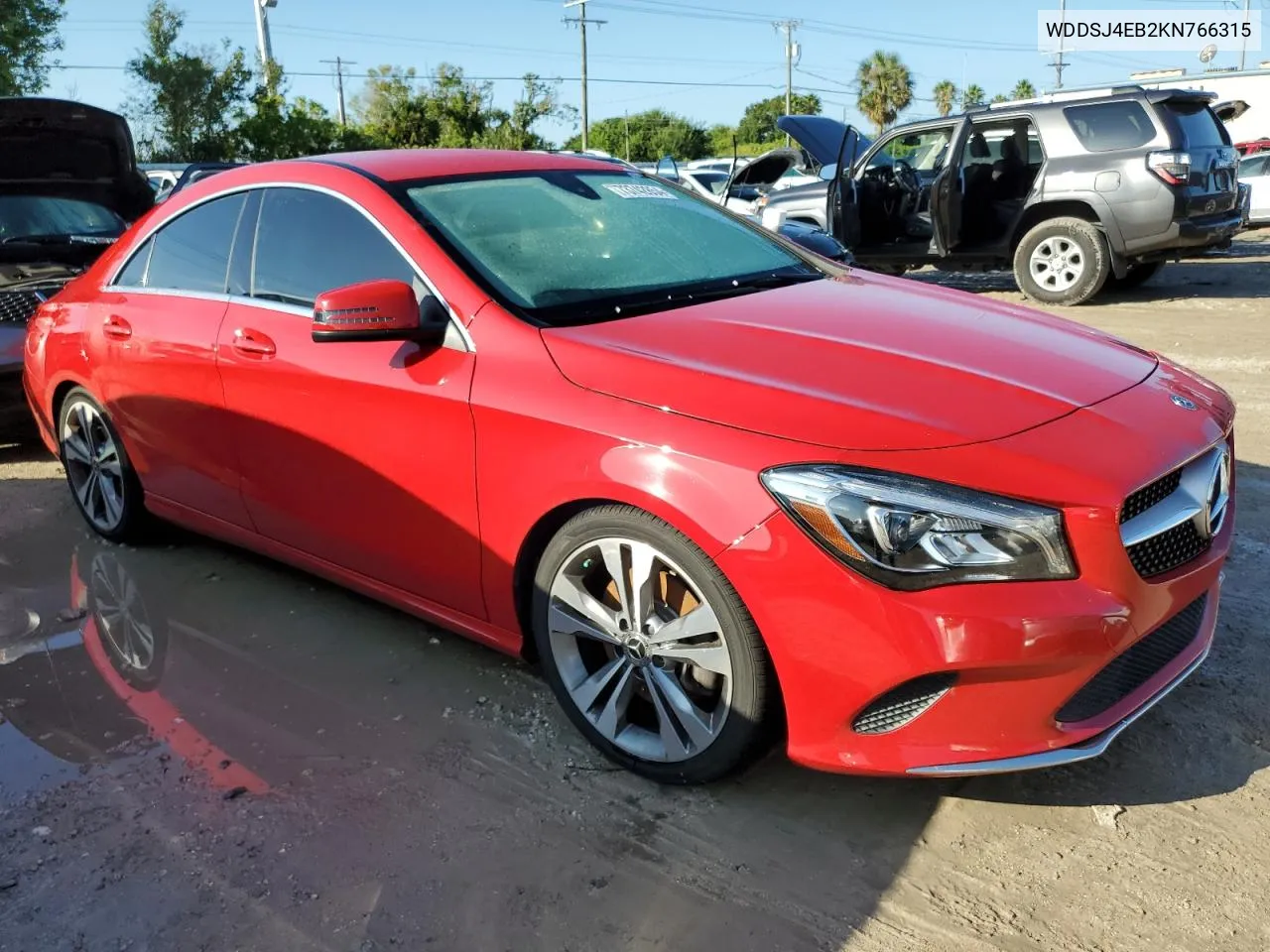 2019 Mercedes-Benz Cla 250 VIN: WDDSJ4EB2KN766315 Lot: 73742854