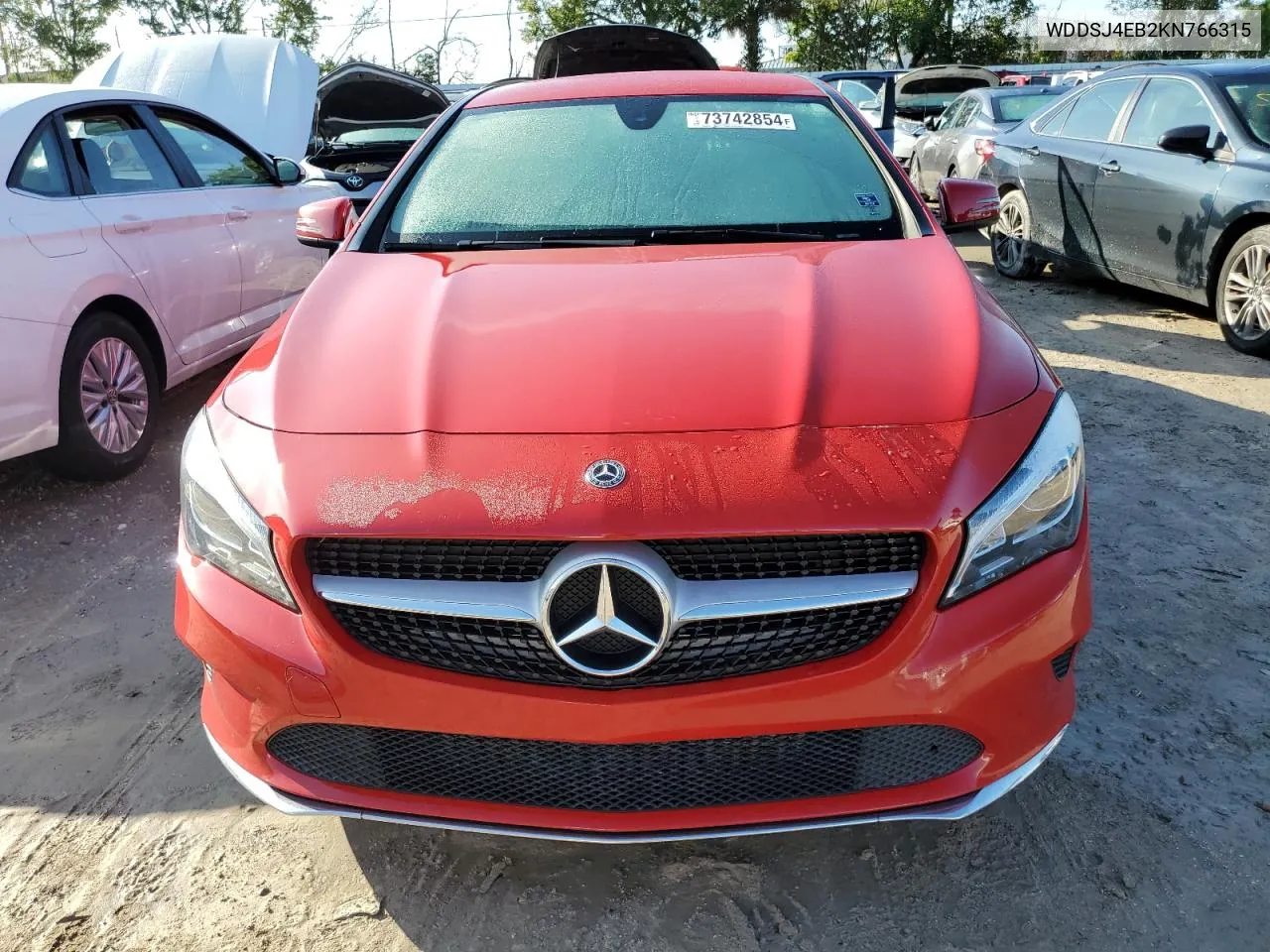 2019 Mercedes-Benz Cla 250 VIN: WDDSJ4EB2KN766315 Lot: 73742854