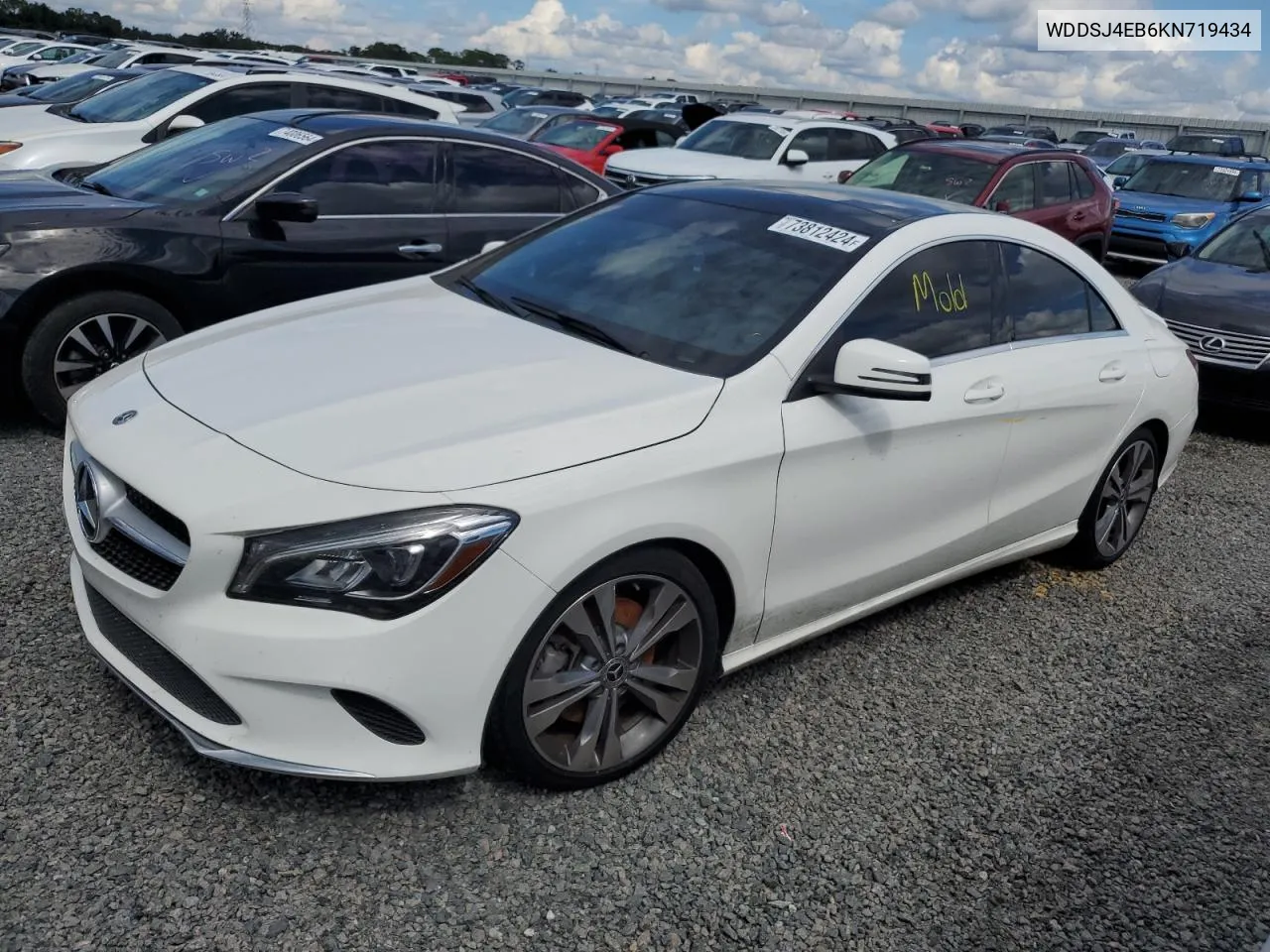 2019 Mercedes-Benz Cla 250 VIN: WDDSJ4EB6KN719434 Lot: 73812424