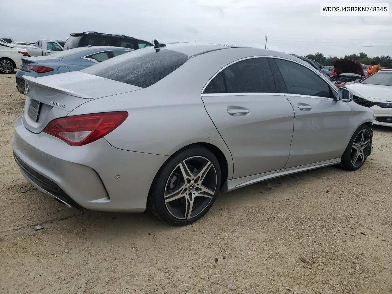 2019 Mercedes-Benz Cla 250 4Matic VIN: WDDSJ4GB2KN748345 Lot: 74170264