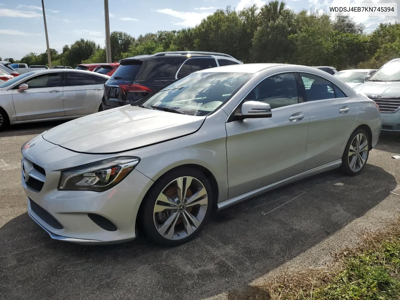 2019 Mercedes-Benz Cla 250 VIN: WDDSJ4EB7KN745394 Lot: 74432114