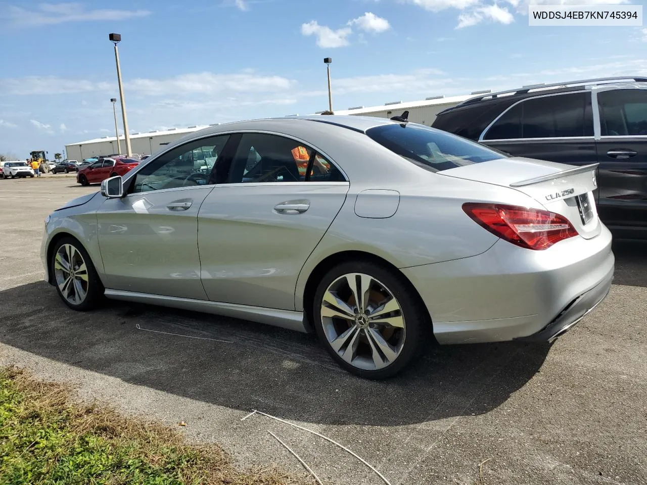 2019 Mercedes-Benz Cla 250 VIN: WDDSJ4EB7KN745394 Lot: 74432114