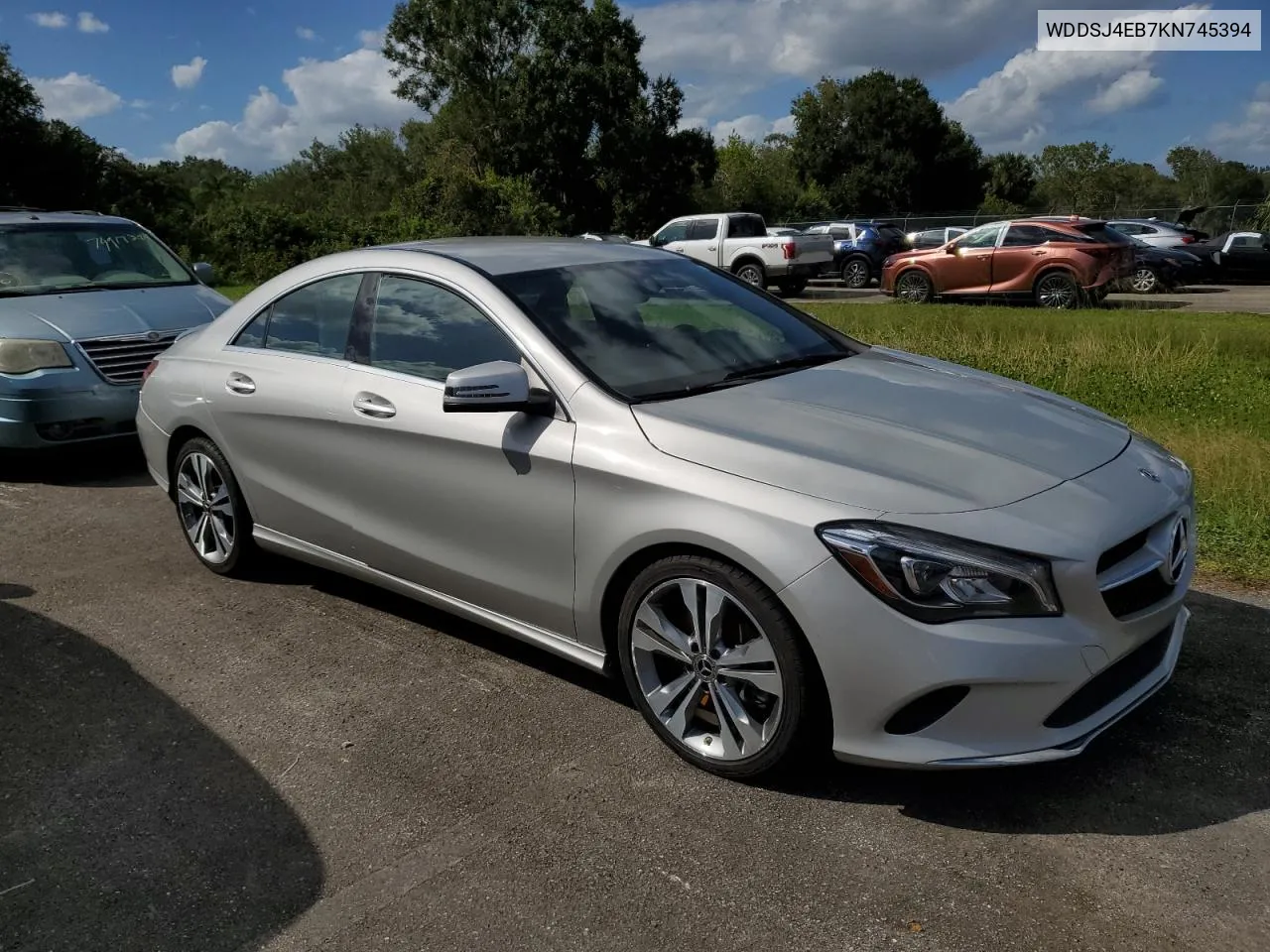 2019 Mercedes-Benz Cla 250 VIN: WDDSJ4EB7KN745394 Lot: 74432114