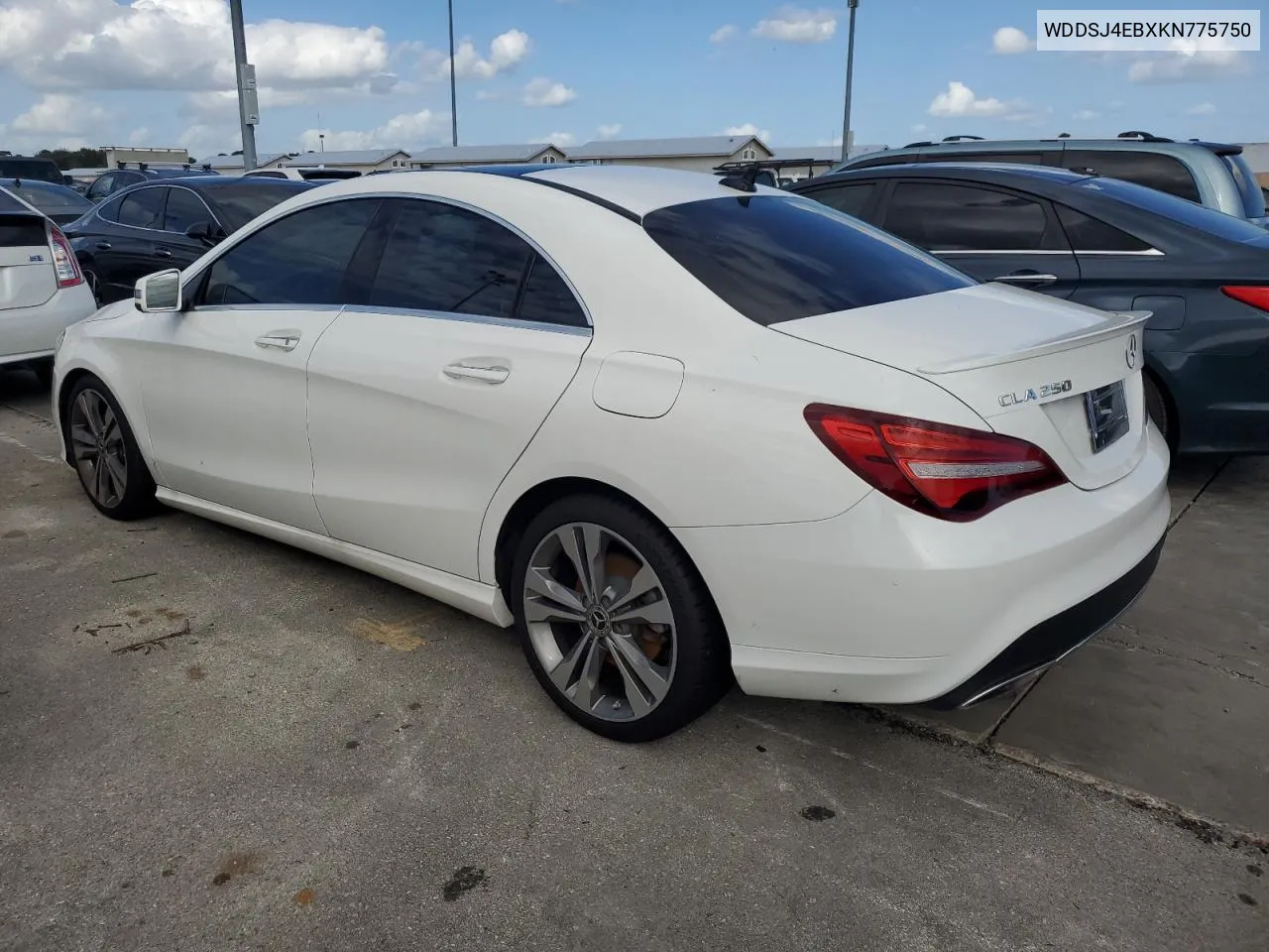 2019 Mercedes-Benz Cla 250 VIN: WDDSJ4EBXKN775750 Lot: 75171744