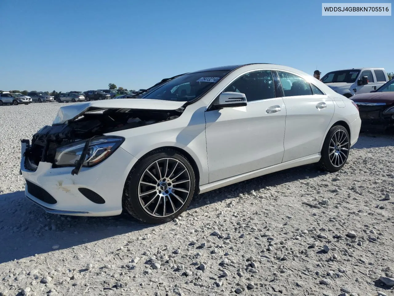 2019 Mercedes-Benz Cla 250 4Matic VIN: WDDSJ4GB8KN705516 Lot: 75413214