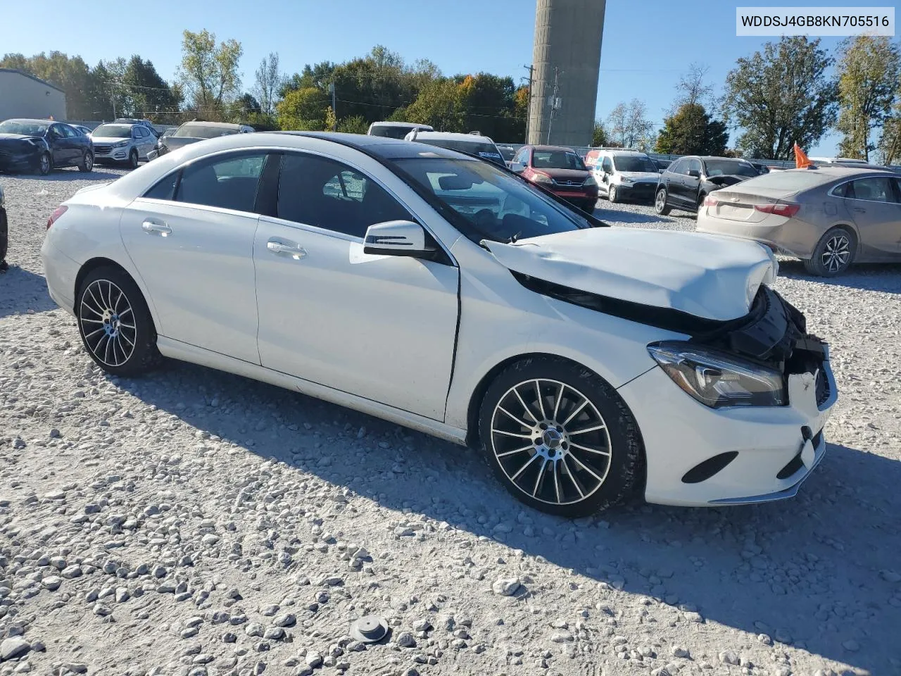 2019 Mercedes-Benz Cla 250 4Matic VIN: WDDSJ4GB8KN705516 Lot: 75413214