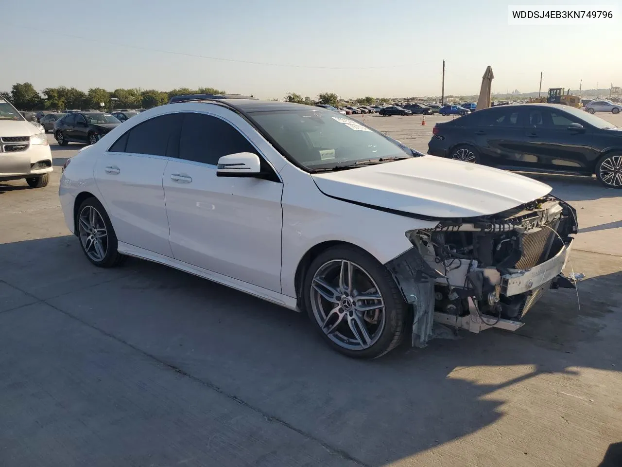 2019 Mercedes-Benz Cla 250 VIN: WDDSJ4EB3KN749796 Lot: 75515754