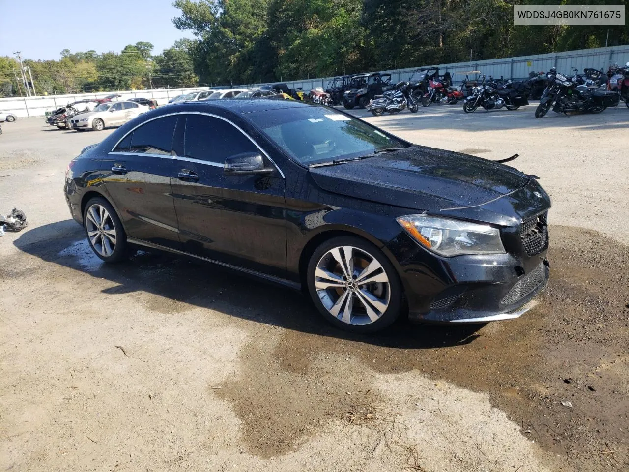 2019 Mercedes-Benz Cla 250 4Matic VIN: WDDSJ4GB0KN761675 Lot: 75733204