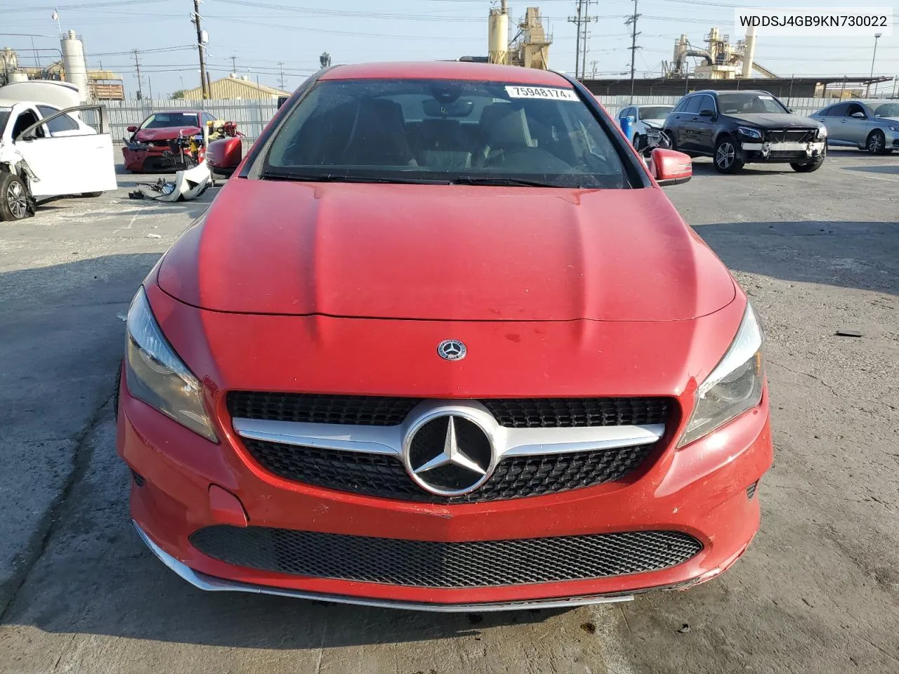 2019 Mercedes-Benz Cla 250 4Matic VIN: WDDSJ4GB9KN730022 Lot: 75948174