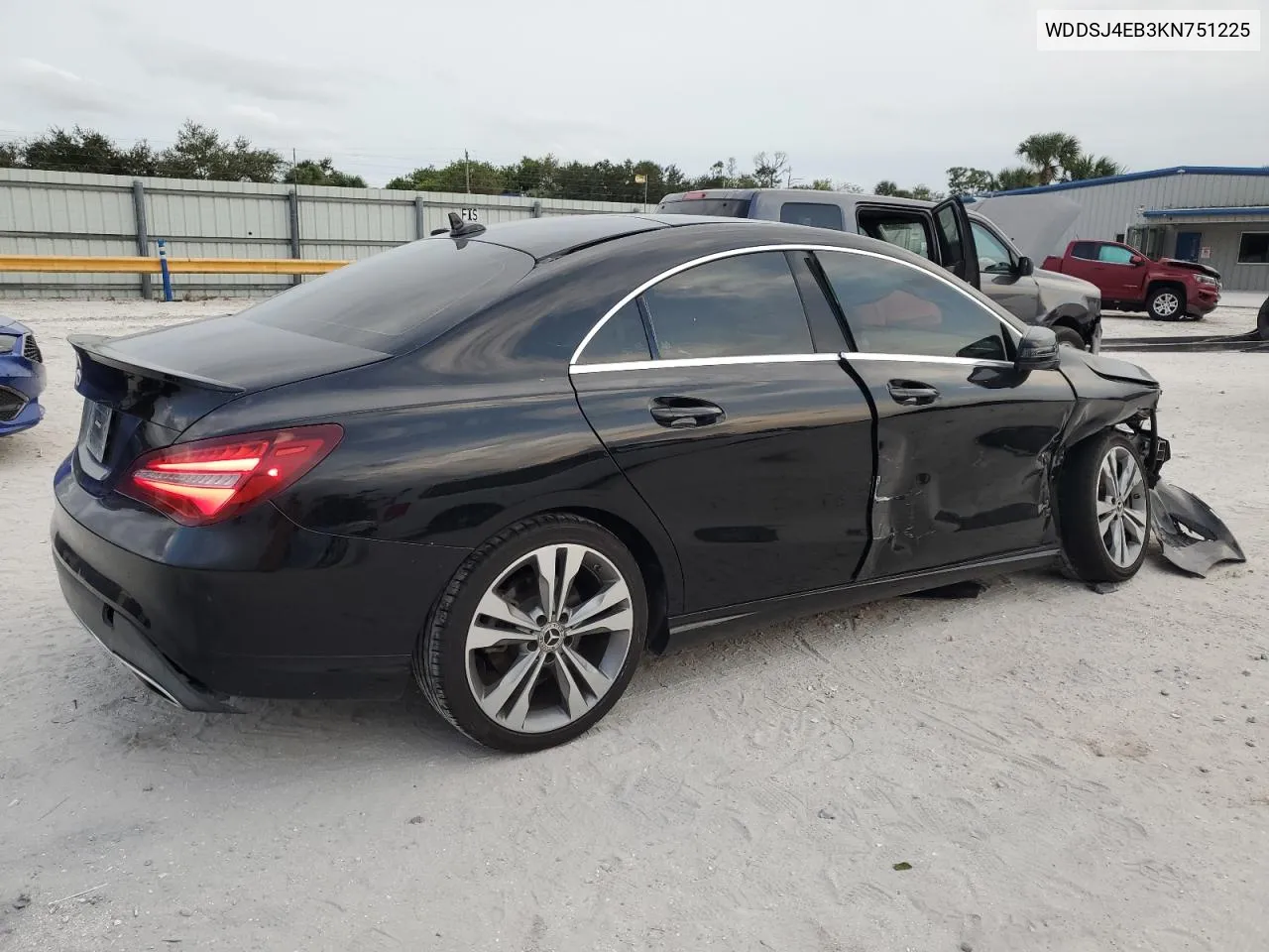 2019 Mercedes-Benz Cla 250 VIN: WDDSJ4EB3KN751225 Lot: 76140484