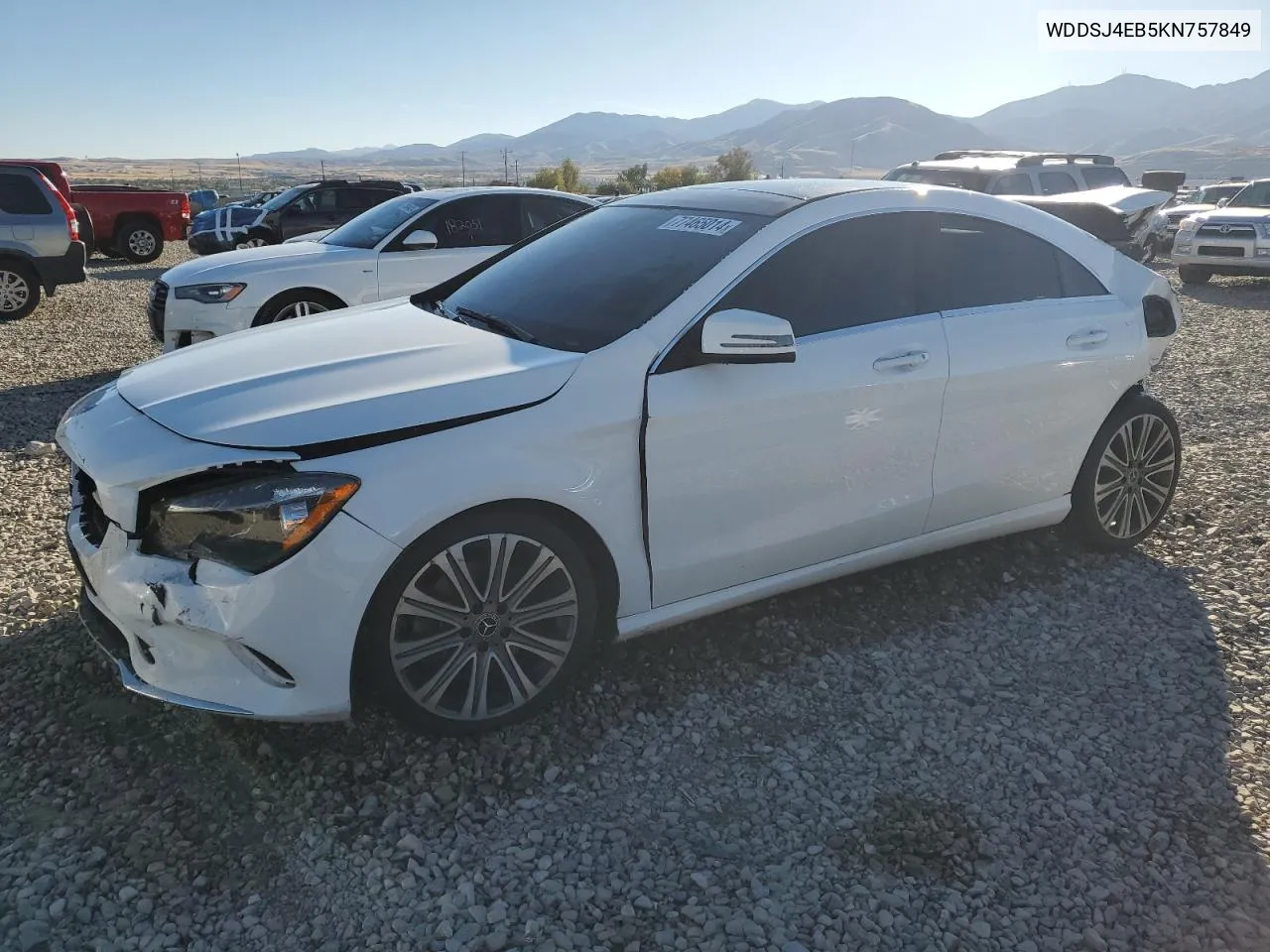 2019 Mercedes-Benz Cla 250 VIN: WDDSJ4EB5KN757849 Lot: 77465014