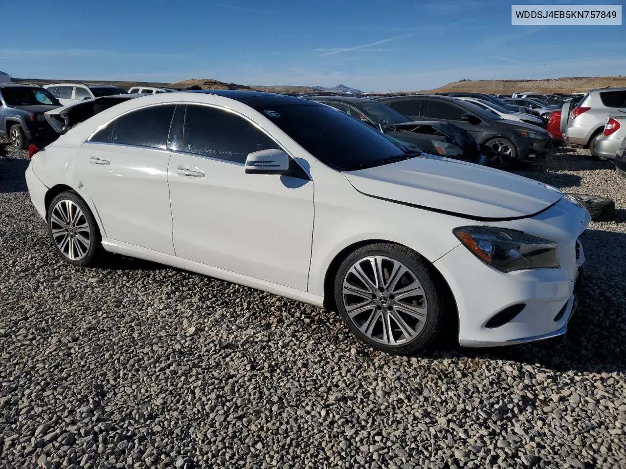 2019 Mercedes-Benz Cla 250 VIN: WDDSJ4EB5KN757849 Lot: 77465014