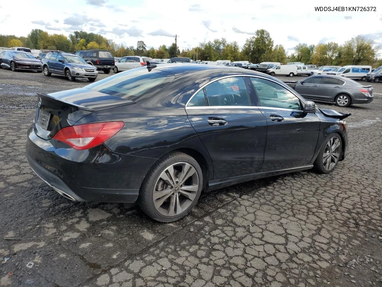 2019 Mercedes-Benz Cla 250 VIN: WDDSJ4EB1KN726372 Lot: 78190284