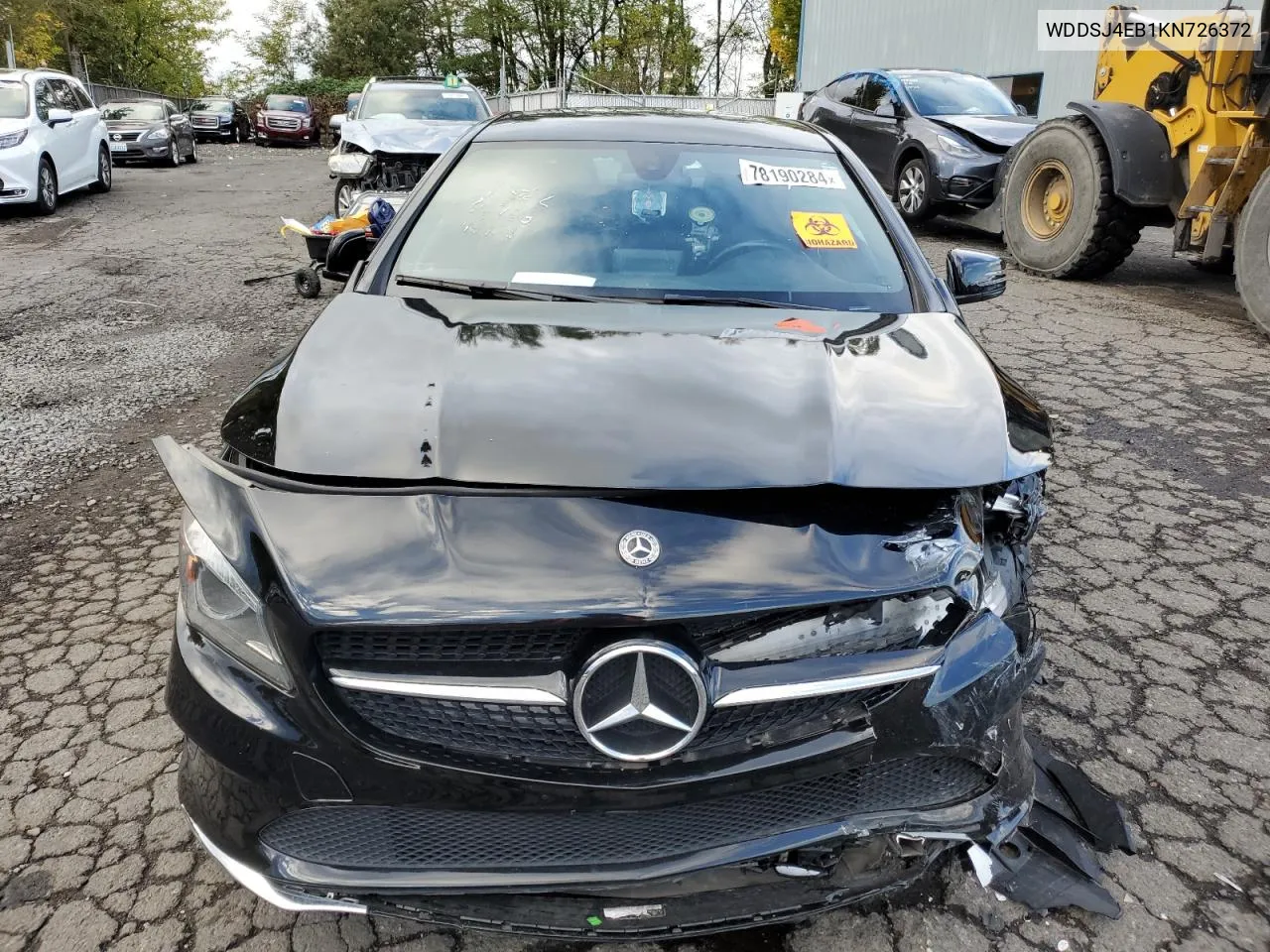 2019 Mercedes-Benz Cla 250 VIN: WDDSJ4EB1KN726372 Lot: 78190284