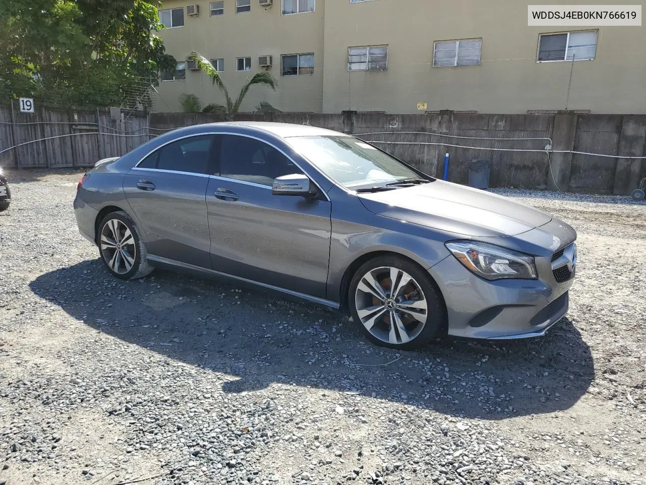 2019 Mercedes-Benz Cla 250 VIN: WDDSJ4EB0KN766619 Lot: 78602654