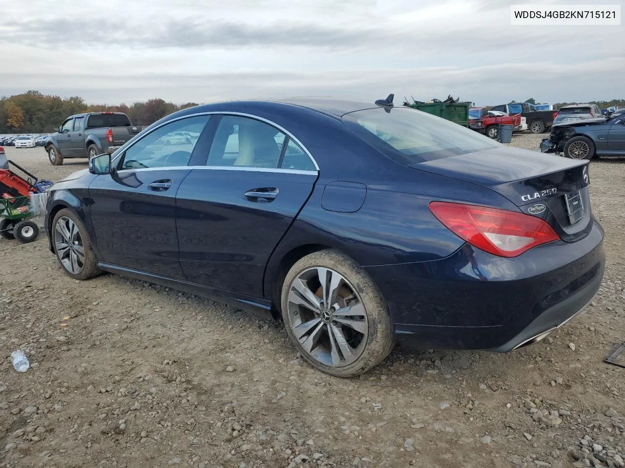 2019 Mercedes-Benz Cla 250 4Matic VIN: WDDSJ4GB2KN715121 Lot: 81306594