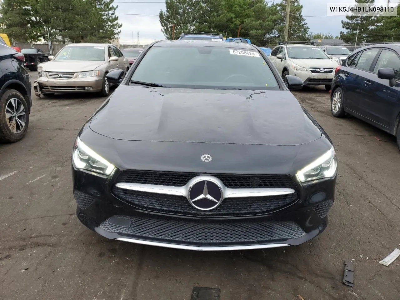 2020 Mercedes-Benz Cla 250 4Matic VIN: W1K5J4HB1LN093110 Lot: 67208624