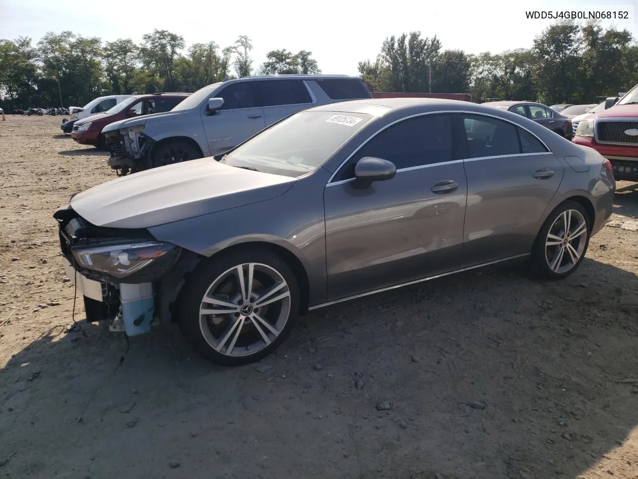 2020 Mercedes-Benz Cla 250 VIN: WDD5J4GB0LN068152 Lot: 69125734