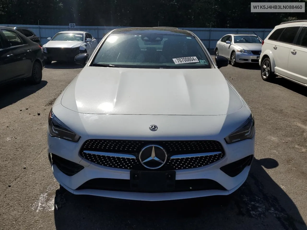 2020 Mercedes-Benz Cla 250 4Matic VIN: W1K5J4HB3LN088460 Lot: 70700804