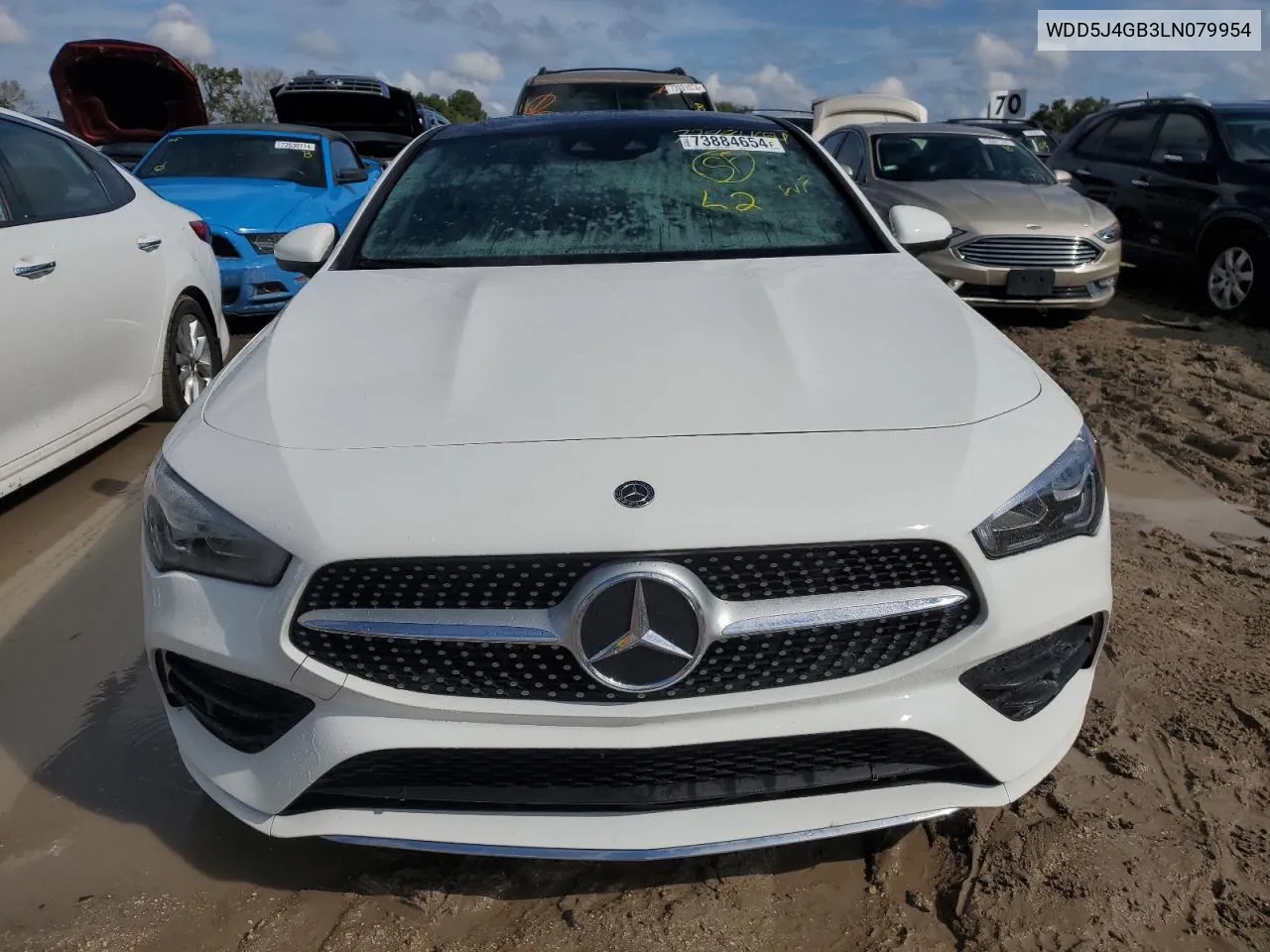 2020 Mercedes-Benz Cla 250 VIN: WDD5J4GB3LN079954 Lot: 73884654