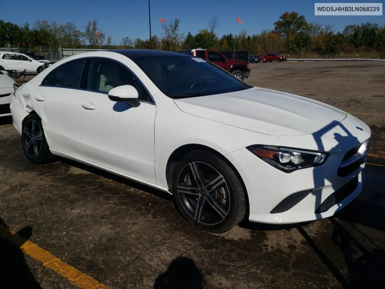 2020 Mercedes-Benz Cla 250 4Matic VIN: WDD5J4HB3LN068239 Lot: 75079854