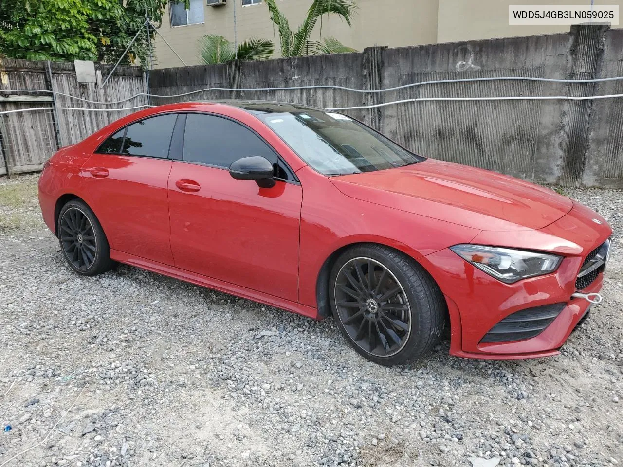 2020 Mercedes-Benz Cla 250 VIN: WDD5J4GB3LN059025 Lot: 76172664