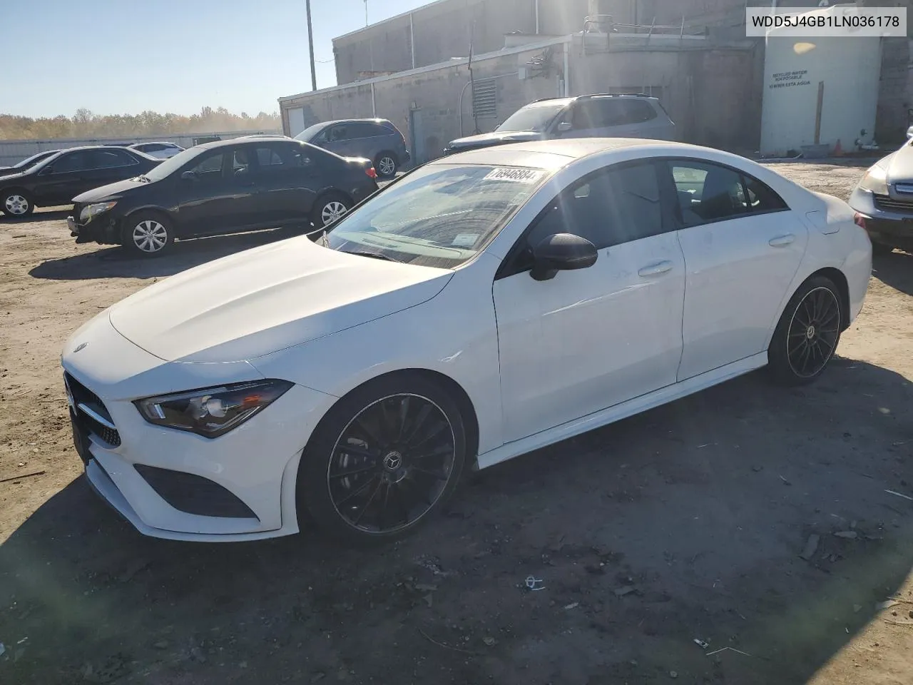 2020 Mercedes-Benz Cla 250 VIN: WDD5J4GB1LN036178 Lot: 76946884