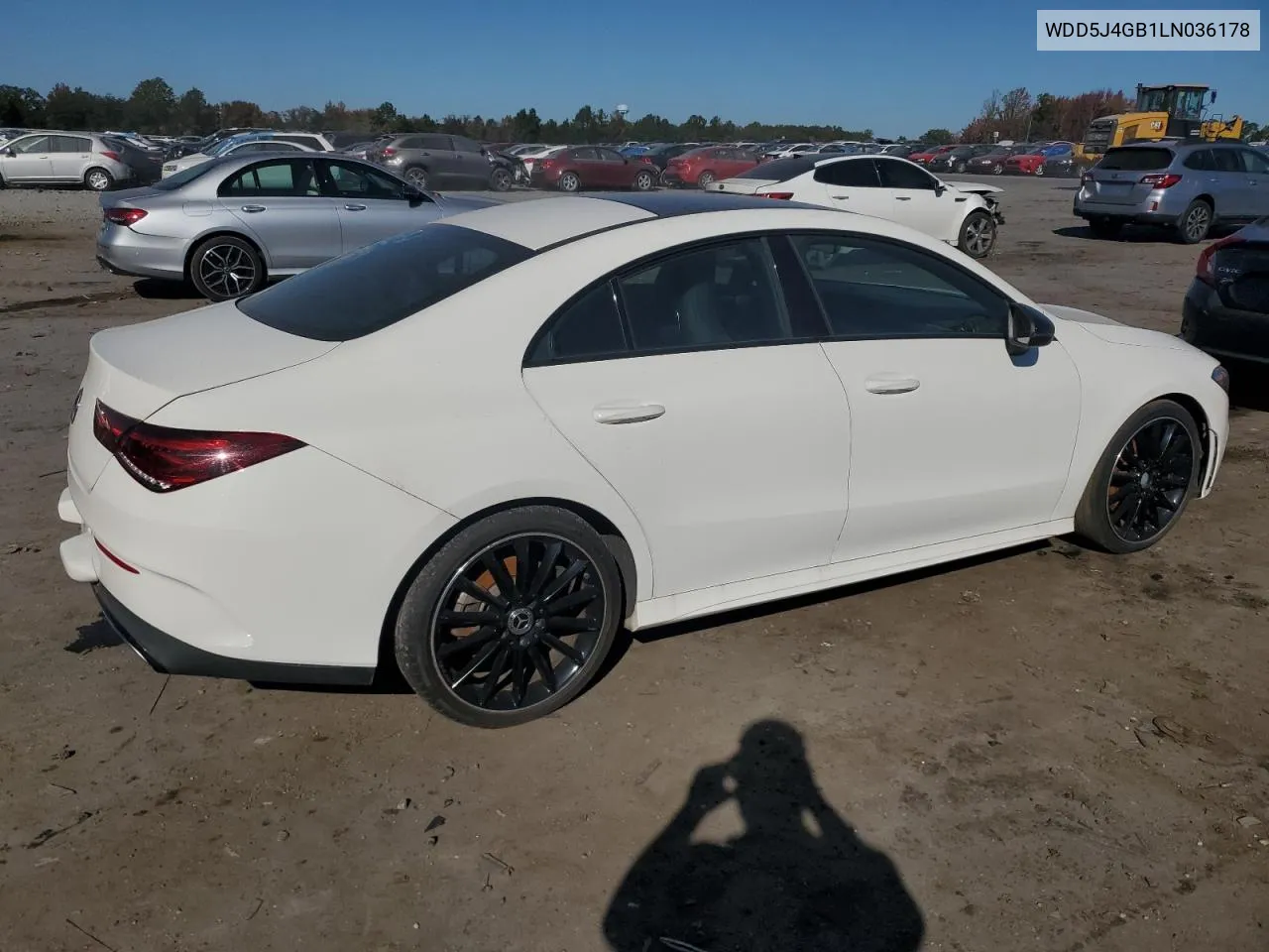 2020 Mercedes-Benz Cla 250 VIN: WDD5J4GB1LN036178 Lot: 76946884