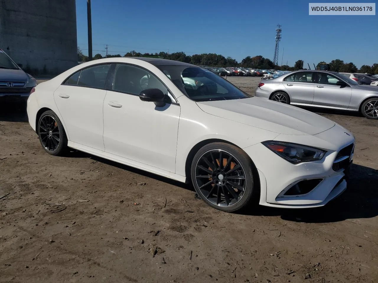 2020 Mercedes-Benz Cla 250 VIN: WDD5J4GB1LN036178 Lot: 76946884