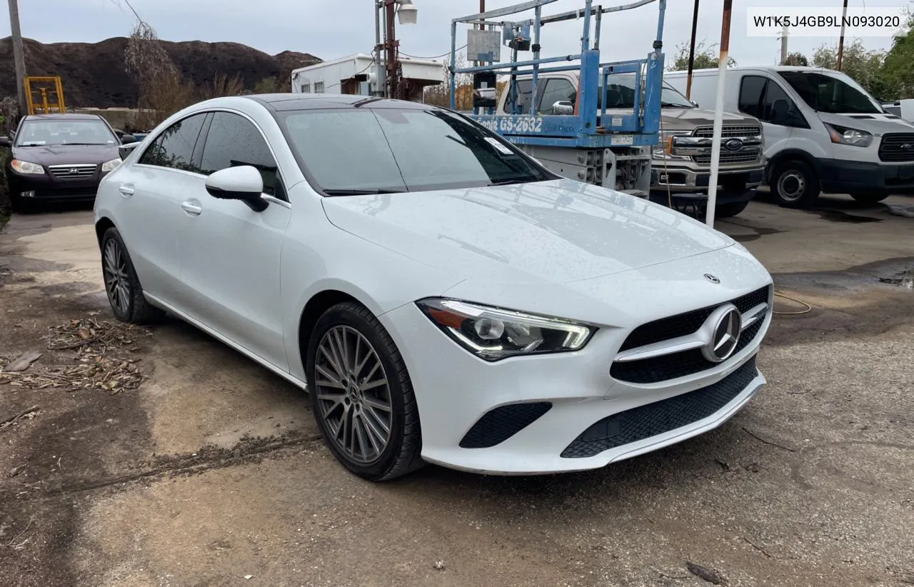 2020 Mercedes-Benz Cla 250 VIN: W1K5J4GB9LN093020 Lot: 80122164