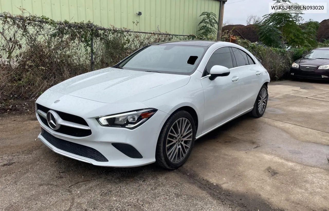 2020 Mercedes-Benz Cla 250 VIN: W1K5J4GB9LN093020 Lot: 80122164