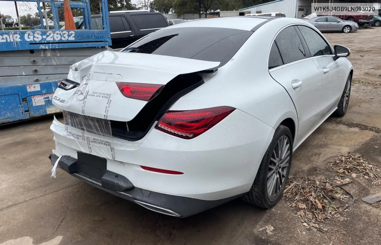 2020 Mercedes-Benz Cla 250 VIN: W1K5J4GB9LN093020 Lot: 80122164