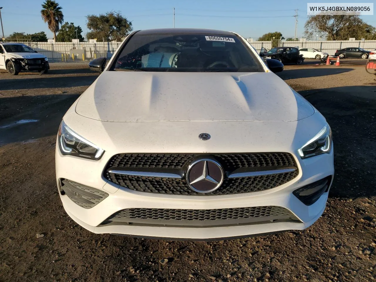 2020 Mercedes-Benz Cla 250 VIN: W1K5J4GBXLN089056 Lot: 80655754