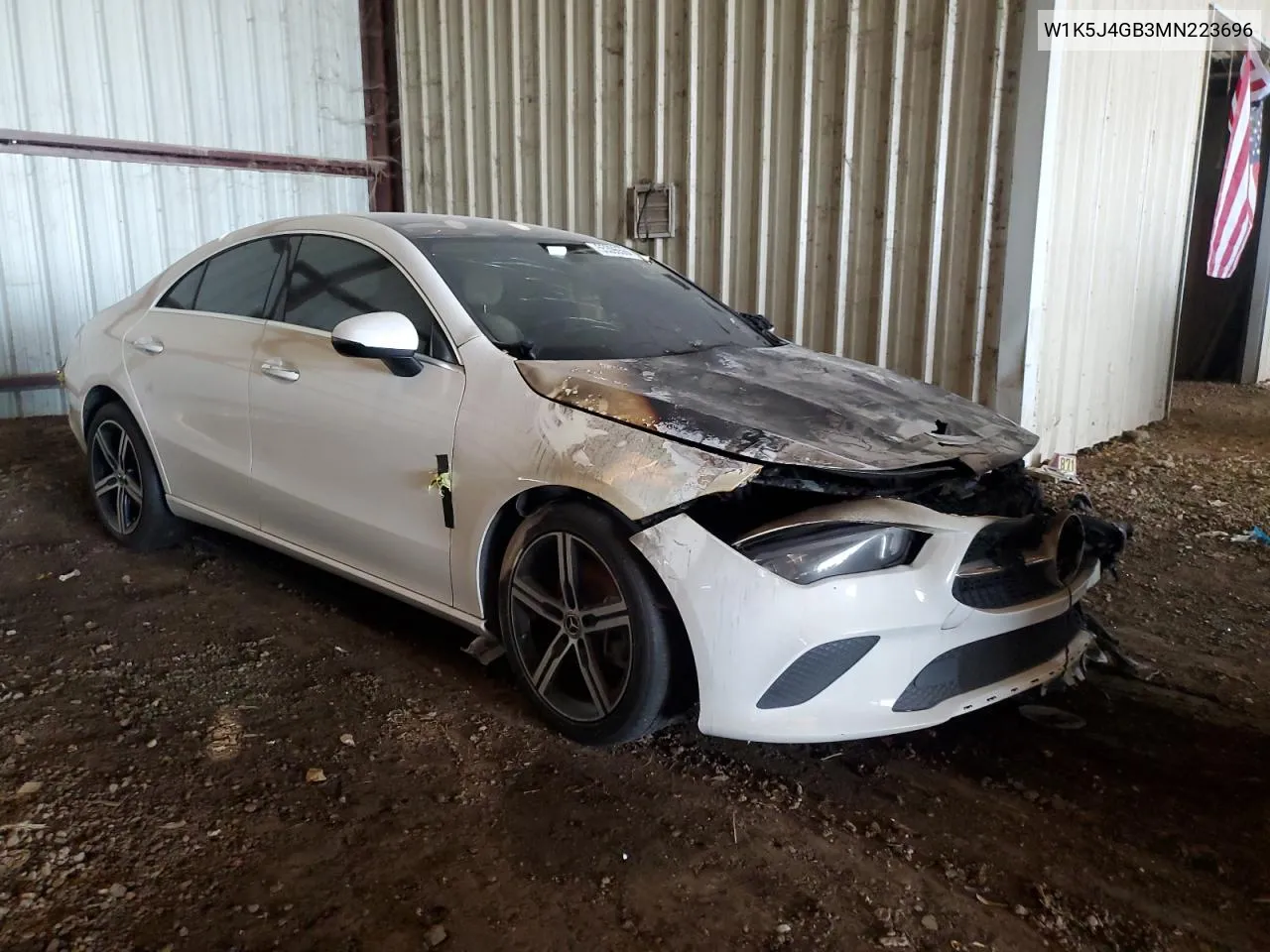 2021 Mercedes-Benz Cla 250 VIN: W1K5J4GB3MN223696 Lot: 55396564