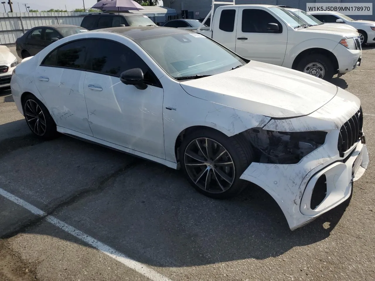 2021 Mercedes-Benz Cla 45 Amg VIN: W1K5J5DB9MN178970 Lot: 67955604