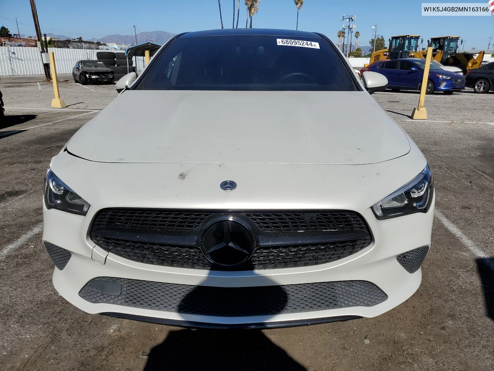 2021 Mercedes-Benz Cla 250 VIN: W1K5J4GB2MN163166 Lot: 68095244