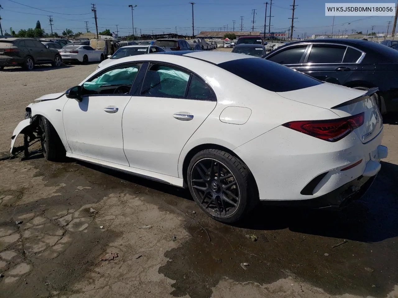 2021 Mercedes-Benz Cla 45 Amg VIN: W1K5J5DB0MN180056 Lot: 68569534