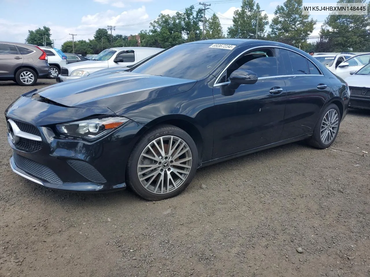 2021 Mercedes-Benz Cla 250 4Matic VIN: W1K5J4HBXMN148445 Lot: 69367234