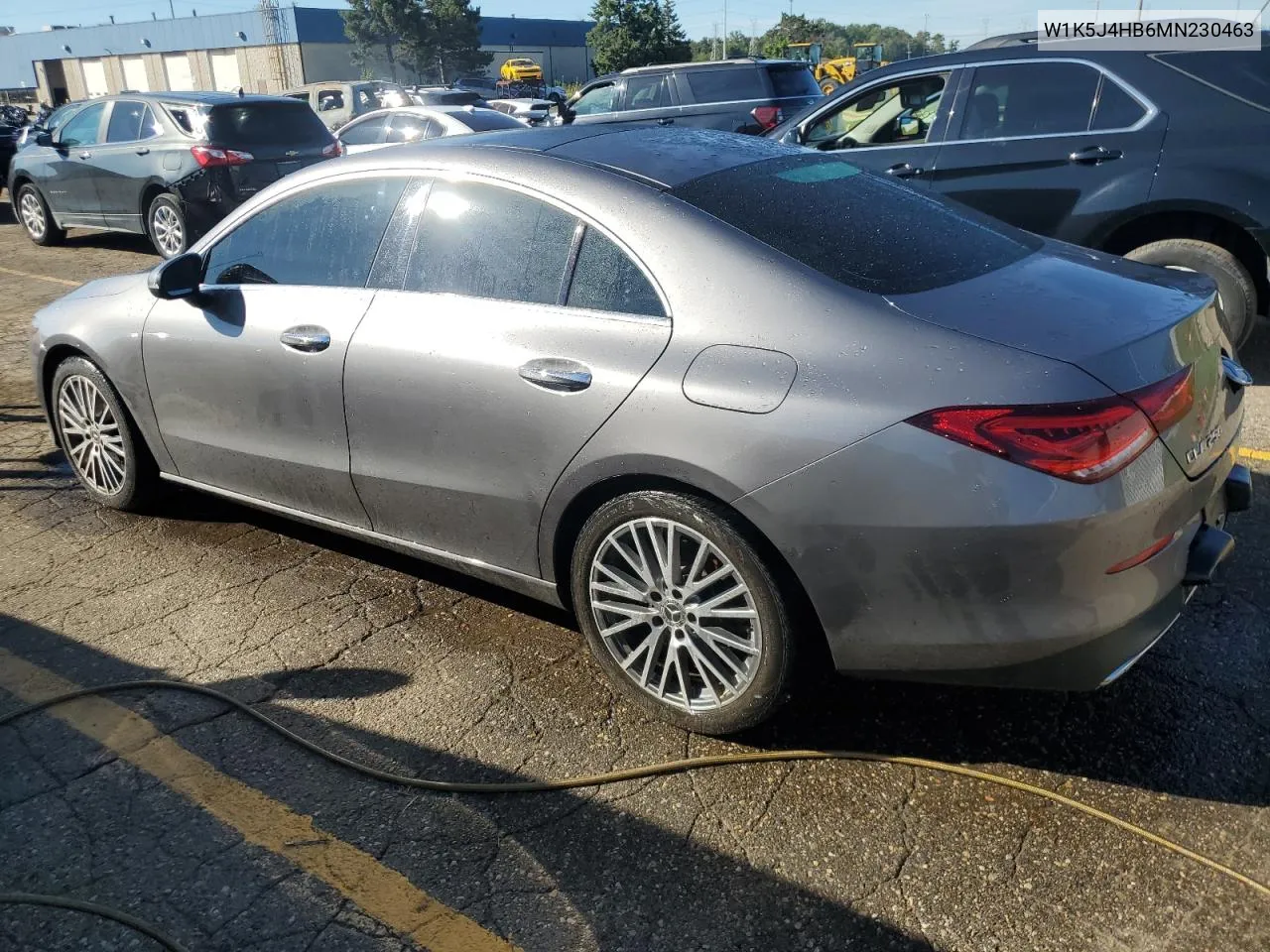 W1K5J4HB6MN230463 2021 Mercedes-Benz Cla 250 4Matic