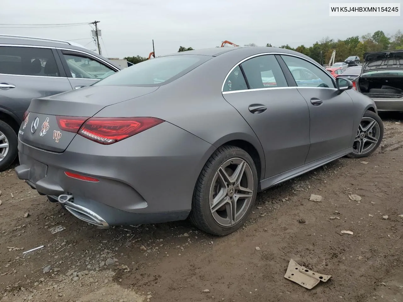 2021 Mercedes-Benz Cla 250 4Matic VIN: W1K5J4HBXMN154245 Lot: 72768224