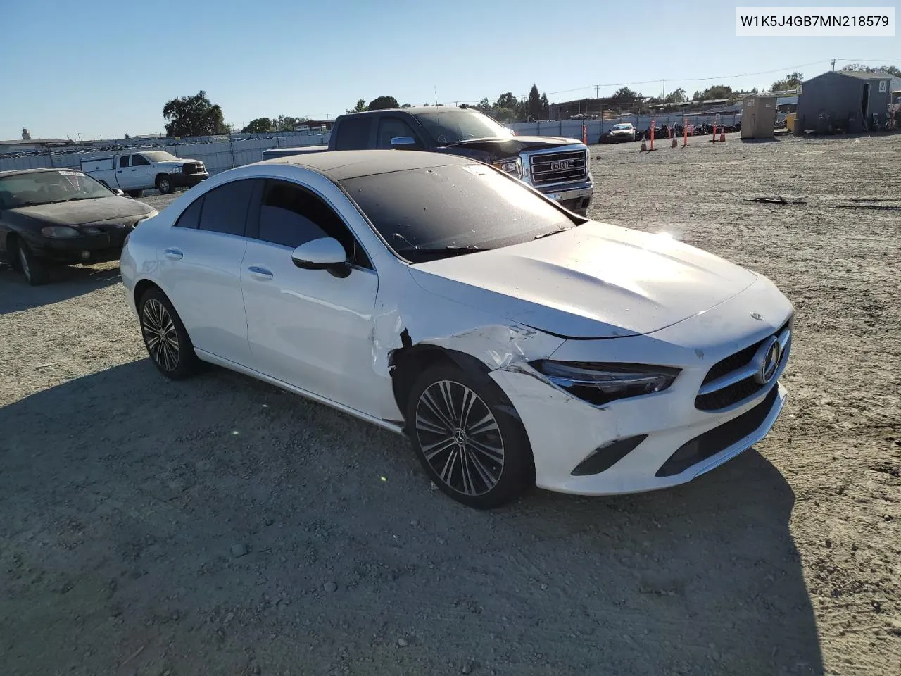 2021 Mercedes-Benz Cla 250 VIN: W1K5J4GB7MN218579 Lot: 73784924