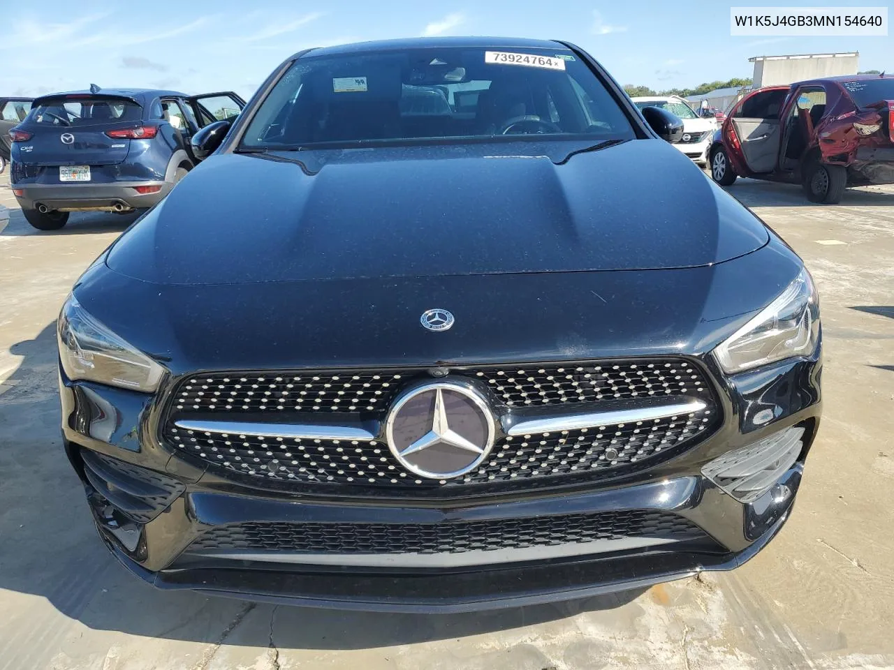 2021 Mercedes-Benz Cla 250 VIN: W1K5J4GB3MN154640 Lot: 73924764