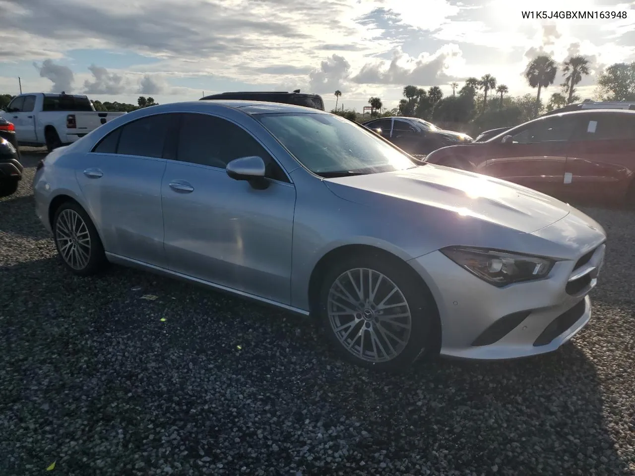 2021 Mercedes-Benz Cla 250 VIN: W1K5J4GBXMN163948 Lot: 74191444