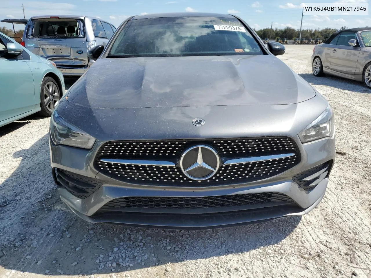 2021 Mercedes-Benz Cla 250 VIN: W1K5J4GB1MN217945 Lot: 77259374