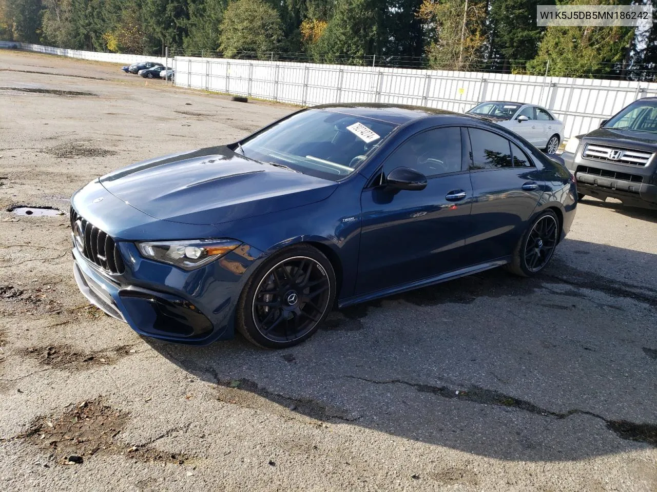 2021 Mercedes-Benz Cla 45 Amg VIN: W1K5J5DB5MN186242 Lot: 79274274