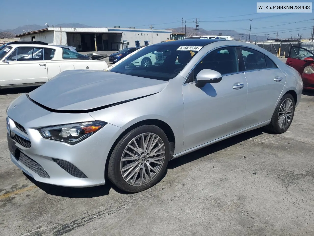 2022 Mercedes-Benz Cla 250 VIN: W1K5J4GBXNN284433 Lot: 61567584