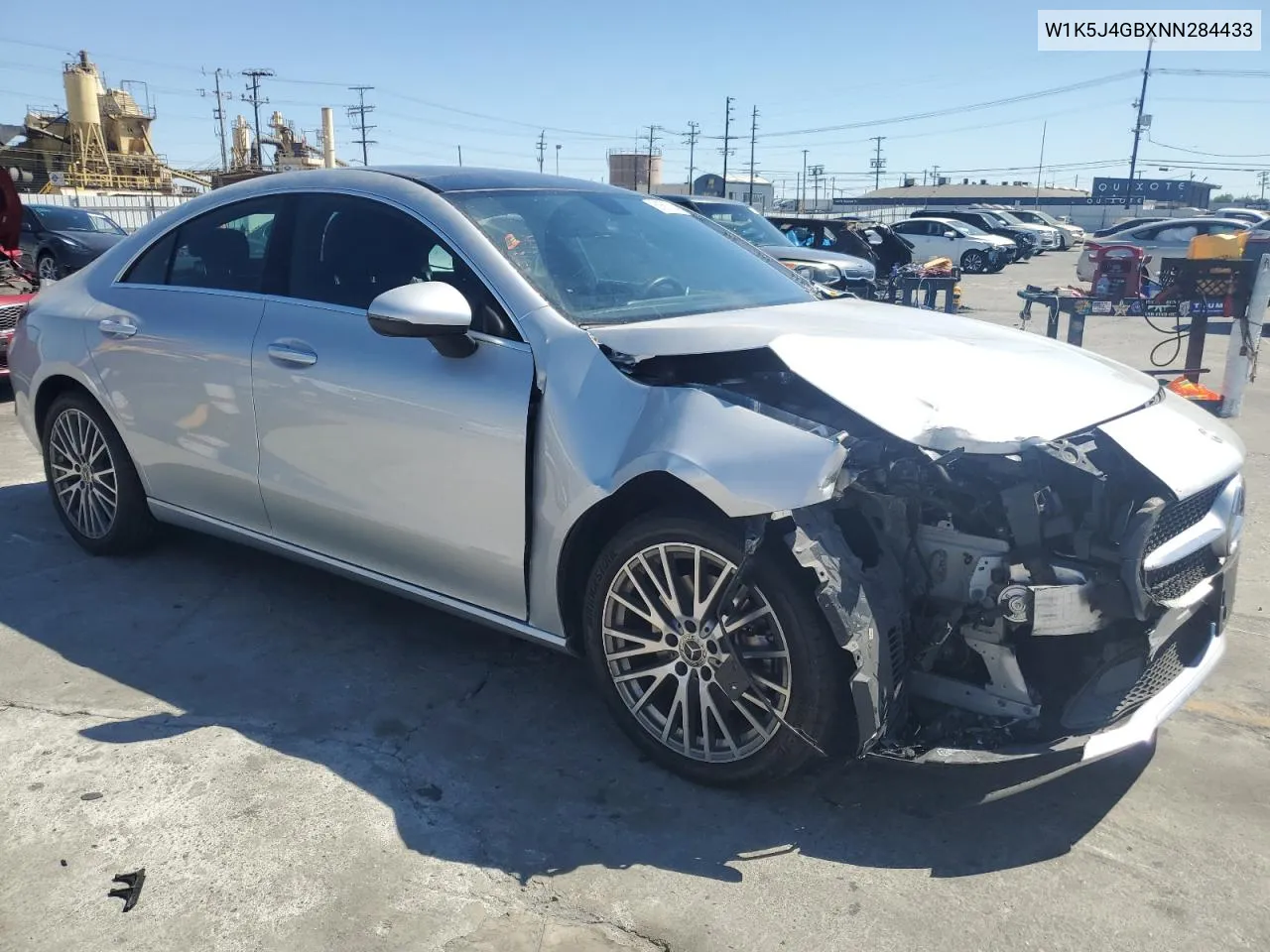 2022 Mercedes-Benz Cla 250 VIN: W1K5J4GBXNN284433 Lot: 61567584