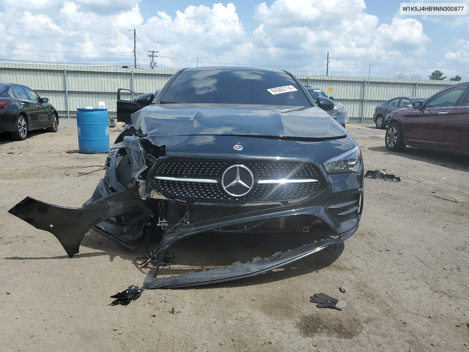 2022 Mercedes-Benz Cla 250 4Matic VIN: W1K5J4HB9NN300877 Lot: 65943114