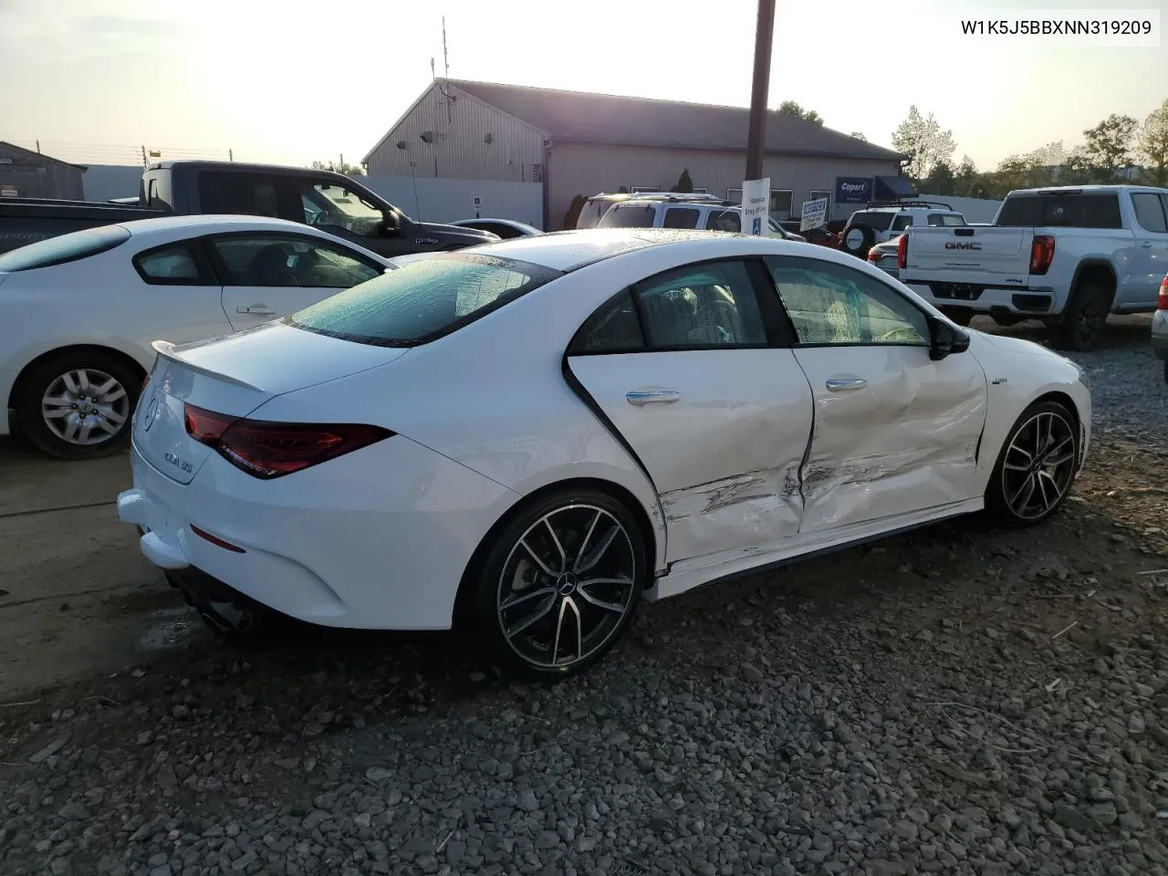 2022 Mercedes-Benz Cla Amg 35 4Matic VIN: W1K5J5BBXNN319209 Lot: 69269304