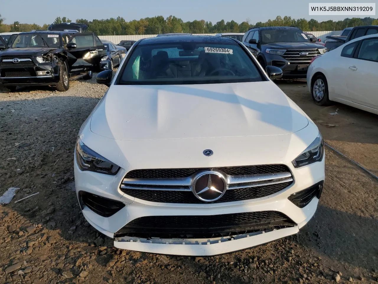 2022 Mercedes-Benz Cla Amg 35 4Matic VIN: W1K5J5BBXNN319209 Lot: 69269304